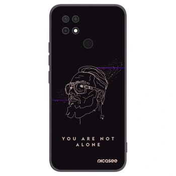 Picasee silikónový čierny obal pre Xiaomi Redmi 10C - You are not alone