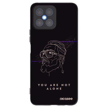 Picasee silikónový čierny obal pre Honor X8 4G - You are not alone