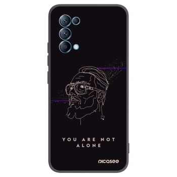Picasee silikónový čierny obal pre OPPO Reno 5 5G - You are not alone