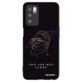 Picasee silikónový čierny obal pre OPPO A16s - You are not alone