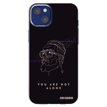 Picasee silikónový prehľadný obal pre Apple iPhone 14 Plus - You are not alone