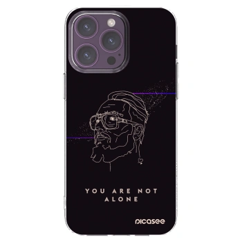 Picasee silikónový prehľadný obal pre Apple iPhone 14 Pro Max - You are not alone