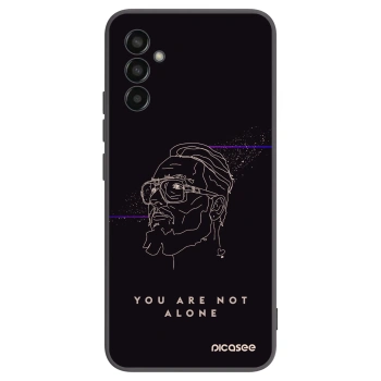 Picasee silikónový čierny obal pre Samsung Galaxy M13 M135F - You are not alone