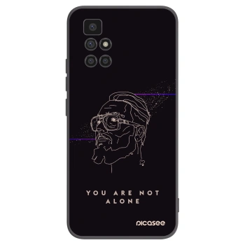 Picasee silikónový čierny obal pre Xiaomi Redmi 10 (2022) - You are not alone
