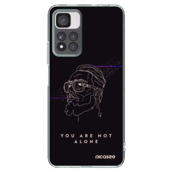 Picasee silikónový prehľadný obal pre Xiaomi Redmi Note 11 Pro+ 5G - You are not alone