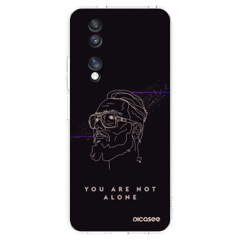 Picasee silikónový prehľadný obal pre Honor 70 - You are not alone