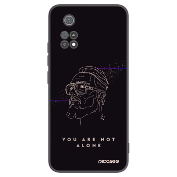 Picasee silikónový čierny obal pre Xiaomi Poco M4 Pro - You are not alone
