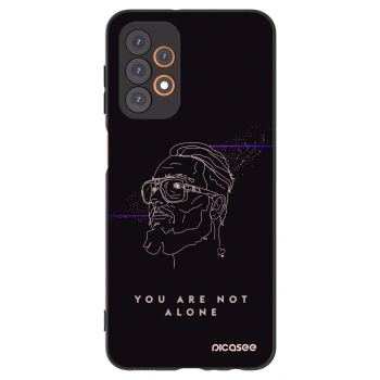 Picasee silikónový čierny obal pre Samsung Galaxy A23 A235F 4G - You are not alone