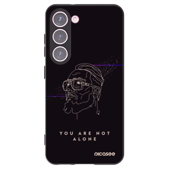 Picasee silikónový čierny obal pre Samsung Galaxy S23 5G - You are not alone