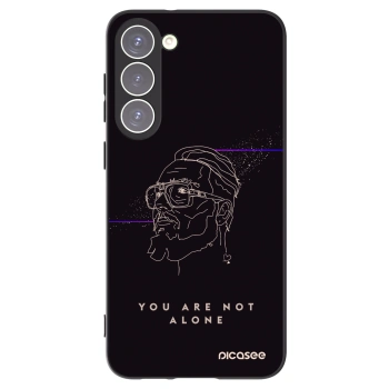 Picasee silikónový čierny obal pre Samsung Galaxy S23+ 5G - You are not alone