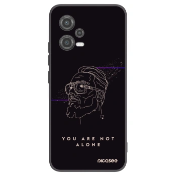 Picasee silikónový čierny obal pre Xiaomi Poco X5 - You are not alone