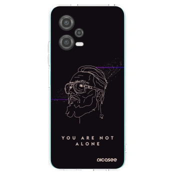 Picasee silikónový prehľadný obal pre Xiaomi Poco X5 - You are not alone