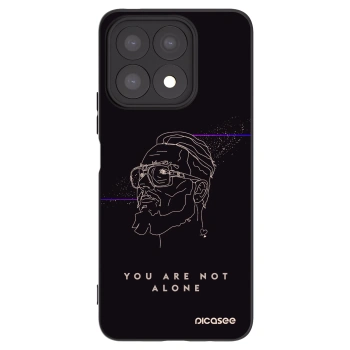 Picasee silikónový čierny obal pre Honor X8a - You are not alone