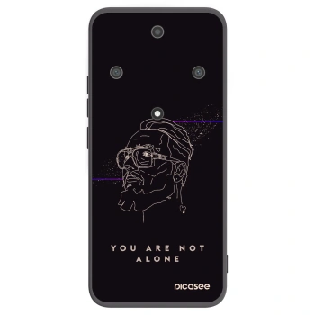 Picasee silikónový čierny obal pre Honor Magic5 Lite 5G - You are not alone