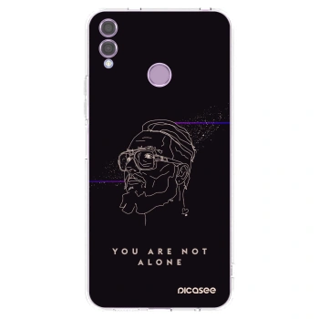 Picasee silikónový prehľadný obal pre Honor 8X - You are not alone