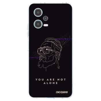 Picasee silikónový prehľadný obal pre Xiaomi Redmi Note 12 5G - You are not alone