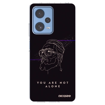 Picasee silikónový prehľadný obal pre Xiaomi Redmi Note 12 Pro 5G - You are not alone