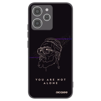 Picasee silikónový čierny obal pre Xiaomi Redmi 12 4G - You are not alone