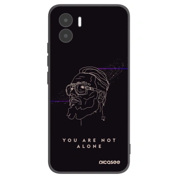 Picasee silikónový čierny obal pre Xiaomi Redmi A2 - You are not alone
