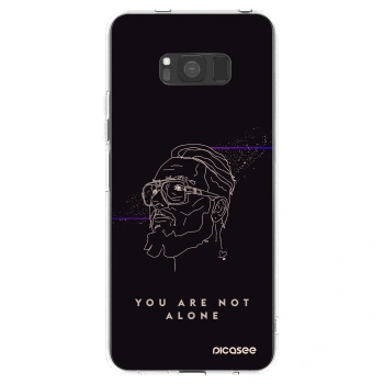 Picasee silikónový prehľadný obal pre Samsung Galaxy S8 G950F - You are not alone