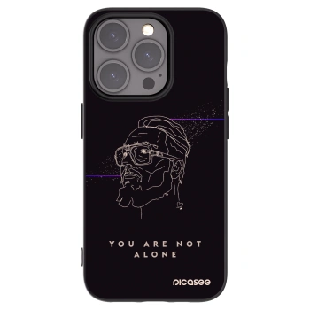 Picasee silikónový čierny obal pre Apple iPhone 15 Pro - You are not alone