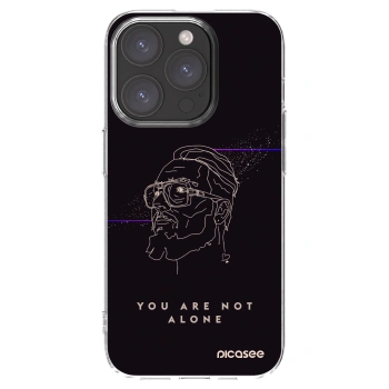 Picasee silikónový prehľadný obal pre Apple iPhone 15 Pro - You are not alone