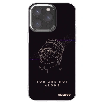 Picasee silikónový prehľadný obal pre Apple iPhone 15 Pro Max - You are not alone