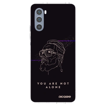 Picasee silikónový prehľadný obal pre Motorola Moto G62 - You are not alone