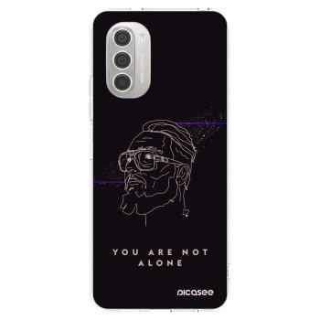 Picasee silikónový prehľadný obal pre Motorola Moto G51 - You are not alone