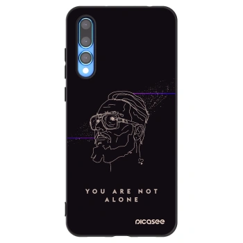 Picasee silikónový čierny obal pre Huawei P20 Pro - You are not alone