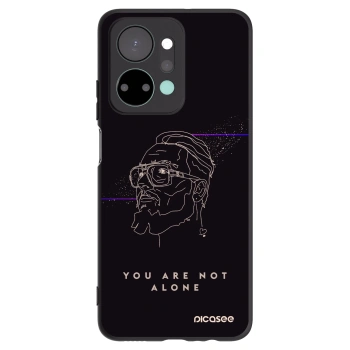 Picasee silikónový čierny obal pre Honor X7a - You are not alone