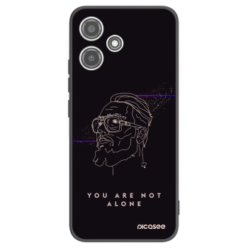 Picasee silikónový čierny obal pre Xiaomi Redmi 12 5G - You are not alone