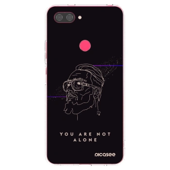 Picasee silikónový prehľadný obal pre Xiaomi Mi 8 Lite - You are not alone