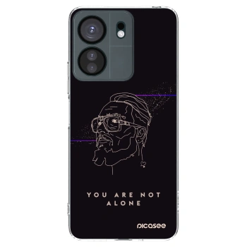 Picasee silikónový prehľadný obal pre Xiaomi Redmi 13C 4G - You are not alone