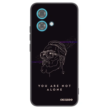 Picasee silikónový čierny obal pre Motorola Edge 40 Neo - You are not alone