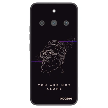 Picasee silikónový čierny obal pre Realme 11 Pro+ - You are not alone