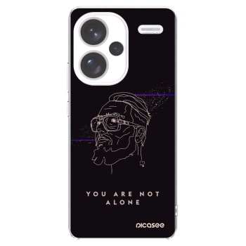 Picasee silikónový prehľadný obal pre Xiaomi Redmi Note 13 Pro+ 5G - You are not alone