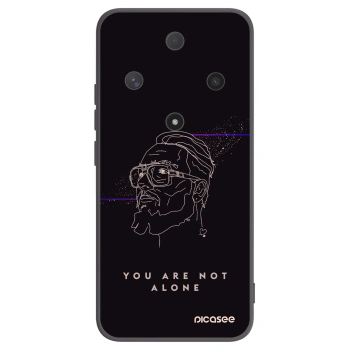 Picasee silikónový čierny obal pre Honor Magic6 Lite 5G - You are not alone