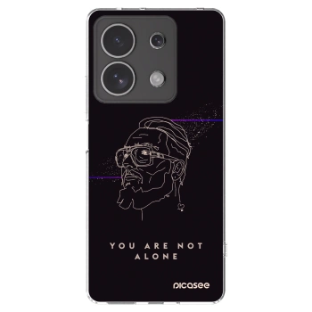 Picasee silikónový prehľadný obal pre Xiaomi Redmi Note 13 4G - You are not alone