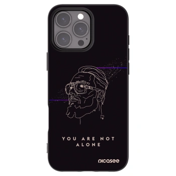 Picasee silikónový čierny obal pre Apple iPhone 16 Pro Max - You are not alone