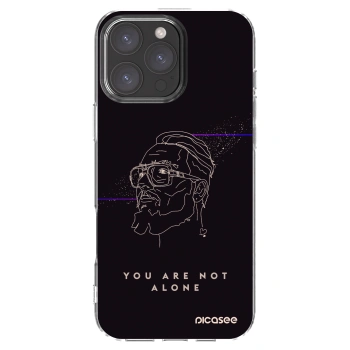 Picasee silikónový prehľadný obal pre Apple iPhone 16 Pro Max - You are not alone