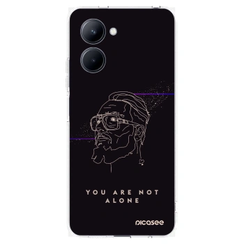 Picasee silikónový prehľadný obal pre Realme C33 (2023) - You are not alone
