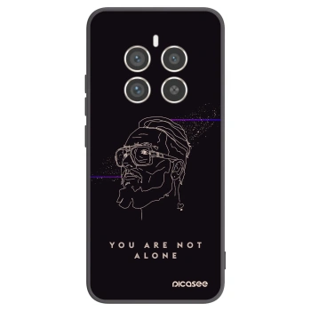 Picasee silikónový čierny obal pre Realme 12 Pro 5G - You are not alone