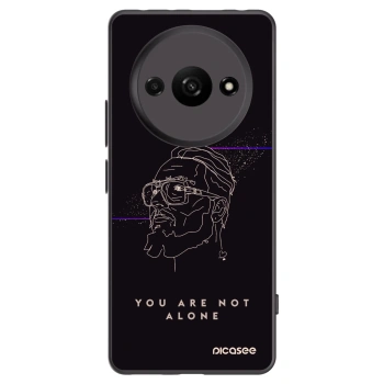 Picasee silikónový čierny obal pre Xiaomi Redmi A3 - You are not alone