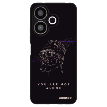 Picasee silikónový čierny obal pre Xiaomi Redmi 13 4G - You are not alone