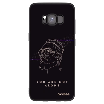 Picasee silikónový čierny obal pre Samsung Galaxy S8 G950F - You are not alone