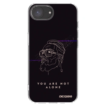 Picasee silikónový prehľadný obal pre Apple iPhone 16e - You are not alone
