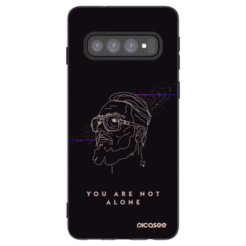 Picasee silikónový čierny obal pre Samsung Galaxy S10 G973 - You are not alone