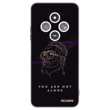 Picasee silikónový čierny obal pre Xiaomi Redmi 14C - You are not alone