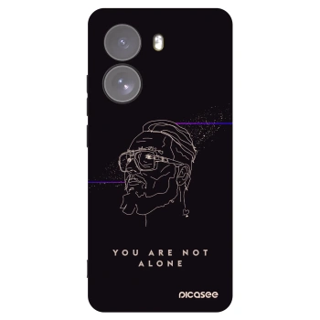 Picasee silikónový čierny obal pre Xiaomi Poco X7 - You are not alone